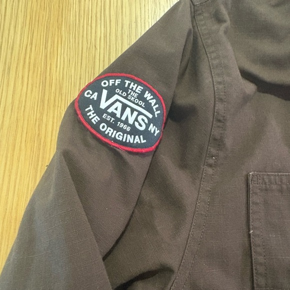 Vans Classic Brown Trucker Jacket with Logo Patch - Picture 2 of 9